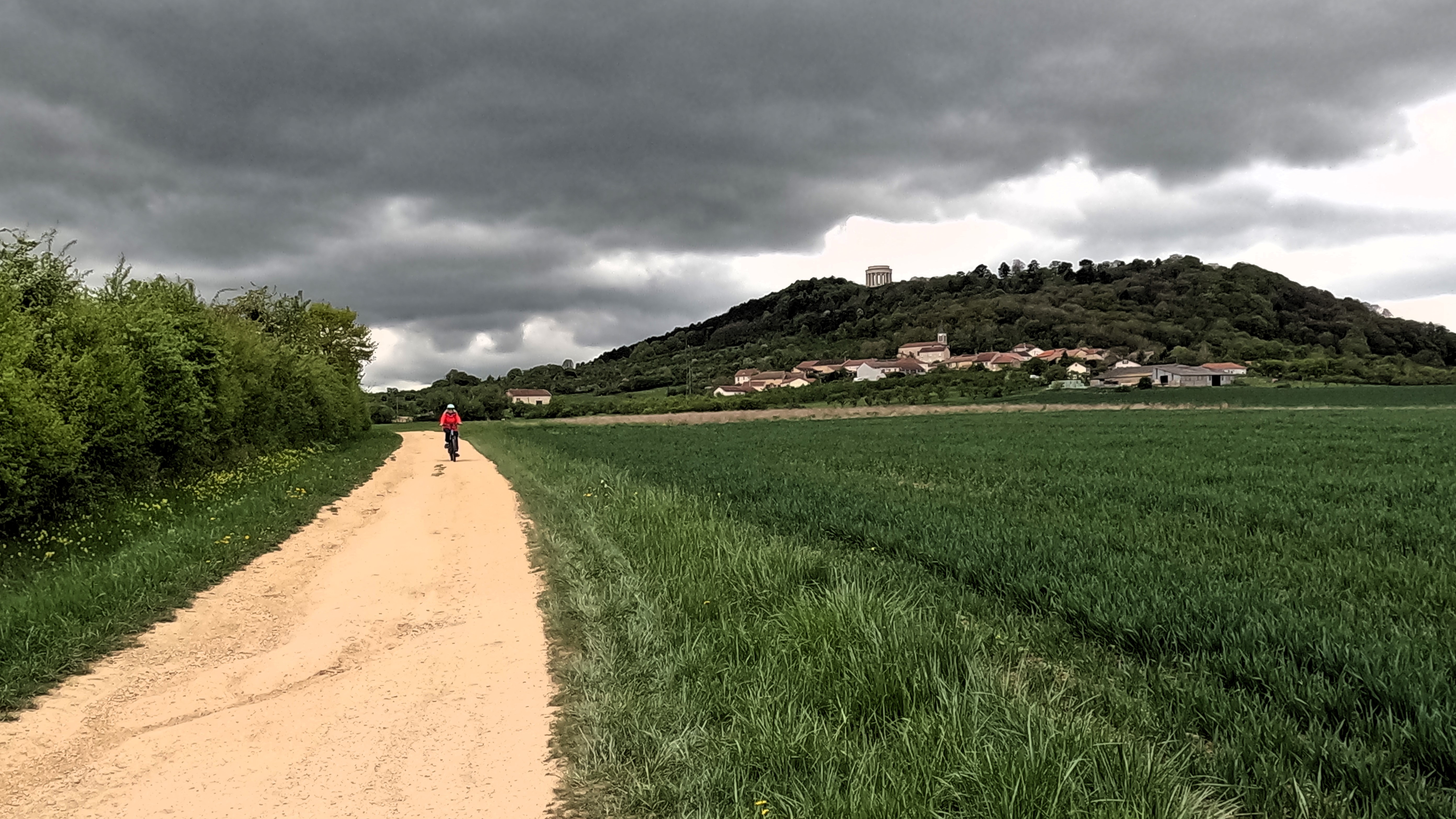 Fahrradtour mit einer kleinen Steigung